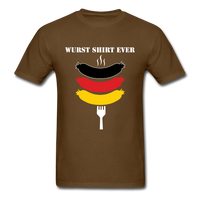 Load image into Gallery viewer, Wurst Shirt Ever Unisex Classic T-Shirt - brown
