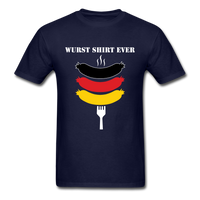 Load image into Gallery viewer, Wurst Shirt Ever Unisex Classic T-Shirt - navy
