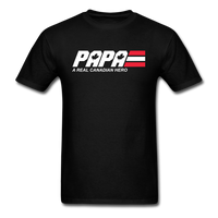 Load image into Gallery viewer, Papa A Real Canadian Hero Unisex Classic T-Shirt - black
