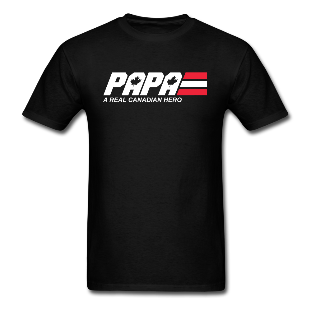 Papa A Real Canadian Hero Unisex Classic T-Shirt - black