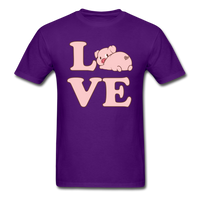 Load image into Gallery viewer, Love Pig Unisex Classic T-Shirt - purple
