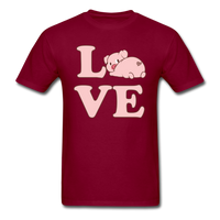 Load image into Gallery viewer, Love Pig Unisex Classic T-Shirt - burgundy
