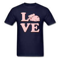 Load image into Gallery viewer, Love Pig Unisex Classic T-Shirt - navy
