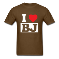 Load image into Gallery viewer, I Love BJ Unisex Classic T-Shirt - brown
