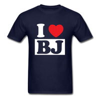 Load image into Gallery viewer, I Love BJ Unisex Classic T-Shirt - navy
