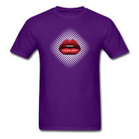 Load image into Gallery viewer, Lips With Halftone Pattern Unisex Classic T-Shirt - purple
