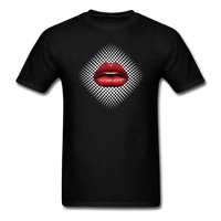 Load image into Gallery viewer, Lips With Halftone Pattern Unisex Classic T-Shirt - black
