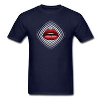 Load image into Gallery viewer, Lips With Halftone Pattern Unisex Classic T-Shirt - navy
