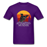 Load image into Gallery viewer, Attempted Murder Two Crows Unisex Classic T-Shirt - purple
