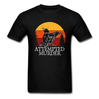 Load image into Gallery viewer, Attempted Murder Two Crows Unisex Classic T-Shirt - black
