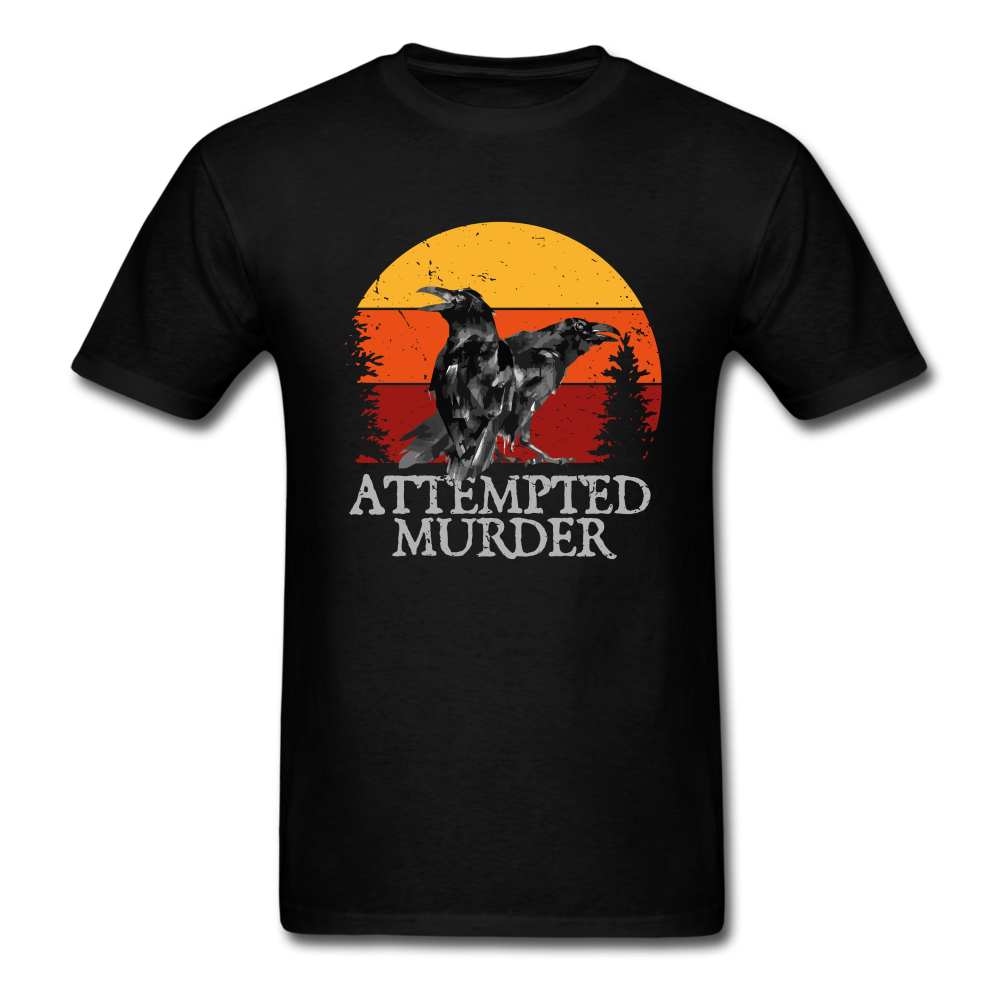 Attempted Murder Two Crows Unisex Classic T-Shirt - black