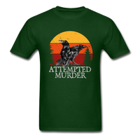 Load image into Gallery viewer, Attempted Murder Two Crows Unisex Classic T-Shirt - forest green

