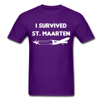 Load image into Gallery viewer, I Survived St Maarten Unisex Classic T-Shirt - purple
