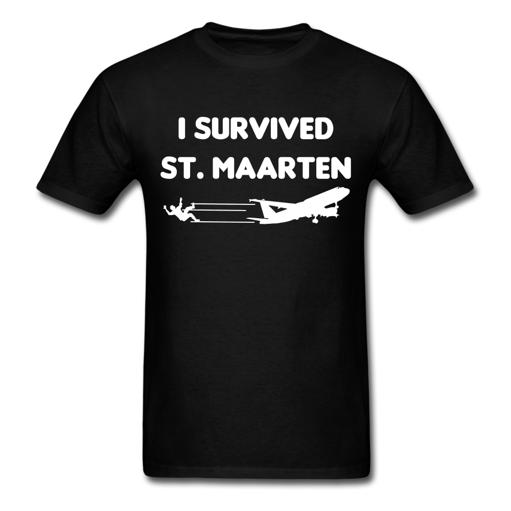 I Survived St Maarten Unisex Classic T-Shirt - black