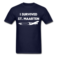 Load image into Gallery viewer, I Survived St Maarten Unisex Classic T-Shirt - navy
