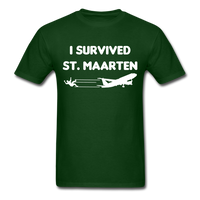 Load image into Gallery viewer, I Survived St Maarten Unisex Classic T-Shirt - forest green
