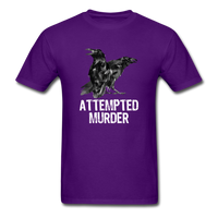 Load image into Gallery viewer, Attempted Murder Two Crows Unisex Classic T-Shirt - purple
