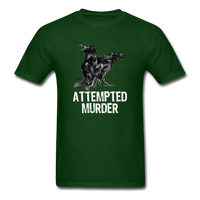 Load image into Gallery viewer, Attempted Murder Two Crows Unisex Classic T-Shirt - forest green
