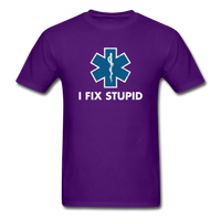 Load image into Gallery viewer, I Fix Stupid Unisex Classic T-Shirt - purple
