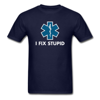 Load image into Gallery viewer, I Fix Stupid Unisex Classic T-Shirt - navy
