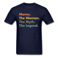 Load image into Gallery viewer, Mama The Woman The Myth The Legend Unisex Classic T-Shirt - navy

