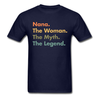 Load image into Gallery viewer, Nana The Woman The Myth The Legend Unisex Classic T-Shirt - navy
