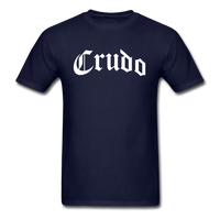 Load image into Gallery viewer, Crudo Old English Unisex Classic T-Shirt - navy
