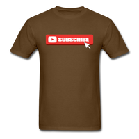 Load image into Gallery viewer, Subscribe Unisex Classic T-Shirt - brown
