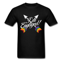 Load image into Gallery viewer, I&#39;m Engaged LGBT Arrows Unisex Classic T-Shirt - black
