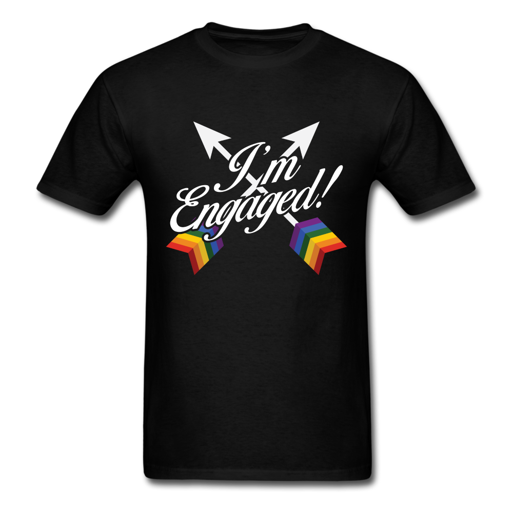 I'm Engaged LGBT Arrows Unisex Classic T-Shirt - black