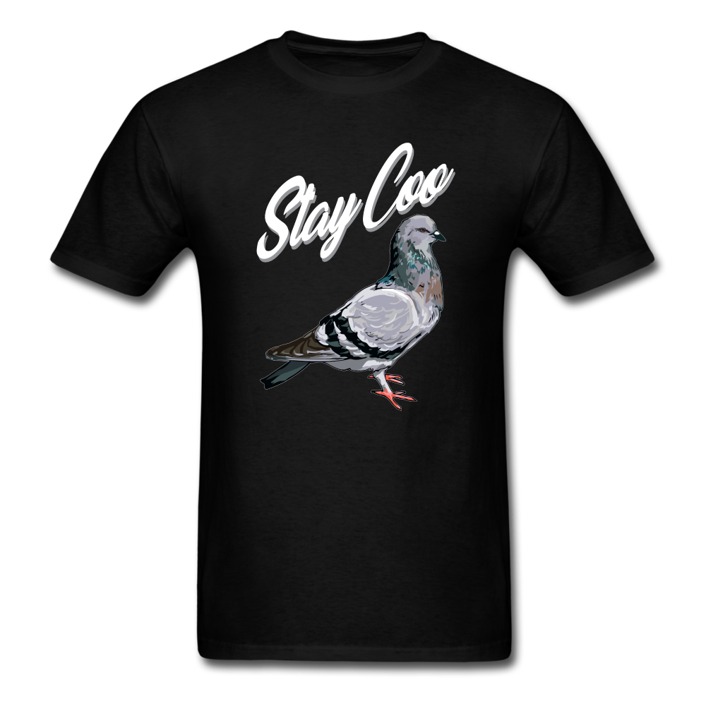 Stay Coo Pigeon Unisex Classic T-Shirt - black