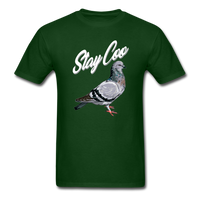 Load image into Gallery viewer, Stay Coo Pigeon Unisex Classic T-Shirt - forest green
