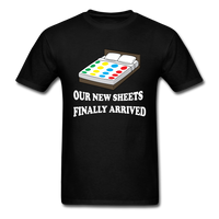 Load image into Gallery viewer, Our New Sheets Finally Arrived Unisex Classic T-Shirt - black
