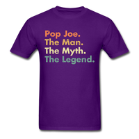 Load image into Gallery viewer, Pop Joe The Man The Myth The Legend Unisex Classic T-Shirt - purple
