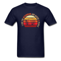 Load image into Gallery viewer, I Like The Accordion And Maybe Three People Unisex Classic T-Shirt - navy
