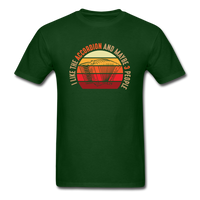 Load image into Gallery viewer, I Like The Accordion And Maybe Three People Unisex Classic T-Shirt - forest green
