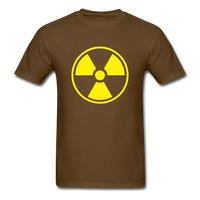 Load image into Gallery viewer, Radioactive Radiation Symbol Unisex Classic T-Shirt - brown
