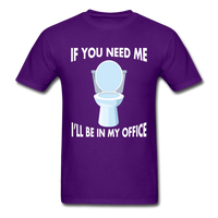 Load image into Gallery viewer, If You Need Me I&#39;ll Be In My Office Unisex Classic T-Shirt - purple
