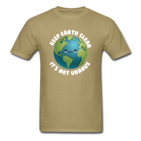 Load image into Gallery viewer, Keep Earth Clean It&#39;s Not Uranus Unisex Classic T-Shirt - khaki
