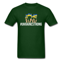 Load image into Gallery viewer, Ukraine Strong Unisex Classic T-Shirt - forest green

