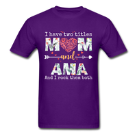 Load image into Gallery viewer, I Have Two Titles Mom And Ama Unisex Classic T-Shirt - purple
