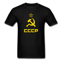 Load image into Gallery viewer, CCCP (Large Design ) Star Hammer And Sickle Unisex Classic T-Shirt - black

