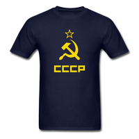Load image into Gallery viewer, CCCP (Large Design ) Star Hammer And Sickle Unisex Classic T-Shirt - navy
