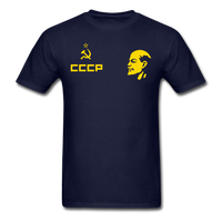 Load image into Gallery viewer, CCCP Russia Lenin Hammer And Sickle Unisex Classic T-Shirt - navy
