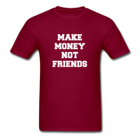 Load image into Gallery viewer, Make Money Not Friends Unisex Classic T-Shirt - burgundy

