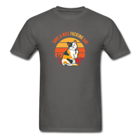 Load image into Gallery viewer, Have A Nice Fucking Day (Cat Middle Finger) Unisex Classic T-Shirt - charcoal
