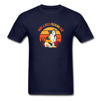 Load image into Gallery viewer, Have A Nice Fucking Day (Cat Middle Finger) Unisex Classic T-Shirt - navy
