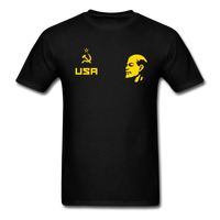 Load image into Gallery viewer, CCCP Russia Lenin USA Hammer And Sickle Unisex Classic T-Shirt - black

