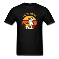 Load image into Gallery viewer, I Let The Dogs Out Cat with Middle Finger Unisex Classic T-Shirt - black
