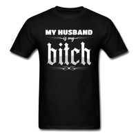 Load image into Gallery viewer, My Husband Is My Bitch Unisex Classic T-Shirt - black
